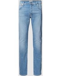 Jack & Jones - Slim Fit Jeans im 5-Pocket-Design Modell 'GLENN' - Lyst