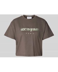 Sixth June - T-Shirt mit Label-Stitching - Lyst