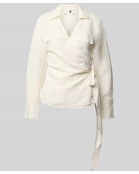 Tommy Hilfiger - Relaxed Fit Bluse aus Leinen-Viskose-Mix - Lyst