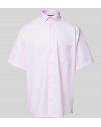 Eterna - Comfort Fit Business-Hemd mit Allover-Muster - Lyst