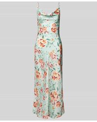 Guess - Maxikleid Mit Wasserfall-Ausschnitt Modell 'Akilina' - Lyst