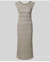 Tom Tailor - Slim Fit Gebreide Jurk Van Katoenmix - Lyst