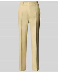Weekend by Maxmara - Regular Fit Stoffhose aus Baumwoll-Leinen-Mix Modell 'AGAPE' - Lyst