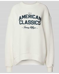Tommy Hilfiger - Relaxed Fit Terry-Sweatshirt aus Baumwollmix - Lyst