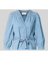 Ba&sh - Relaxed Fit Bluse in Denim-Optik Modell 'Lavina' - Lyst