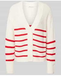 Tom Tailor - Regular Fit Gebreid Jack Van Katoenmix Met V-hals - Lyst