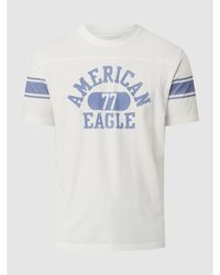 American Eagle Standard Fit T-Shirt mit Logo-Print - Weiß