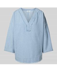 Christian Berg Women - Relaxed Fit Bluse Mit V-Ausschnitt - Lyst