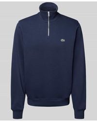 Lacoste - Regular Fit Troyer aus reiner Baumwolle - Lyst