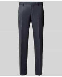 BOSS - Slim Fit Anzughose mit Bügelfalten Modell 'Leon' - Lyst