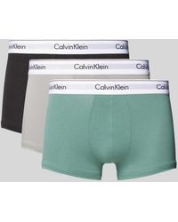Calvin Klein - Trunks mit elastischem Logo-Bund im 3er-Pack - Lyst