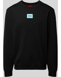 HUGO - Sweatshirt mit Label-Patch - Lyst