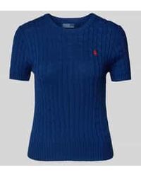 Polo Ralph Lauren - Gebreide Pullover Met 1/2-mouwen - Lyst