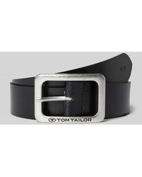 Tom Tailor - Ledergürtel in unifarbenem Design Modell 'EVE' - Lyst