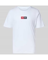 Jack & Jones - T-Shirt mit Label-Print und Rundhalsausschnitt - Lyst