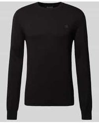 Scotch & Soda - Gebreide Pullover Met Logostitching - Lyst