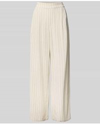 Jake*s - Wide Leg Stoffhose aus Viskose-Mix mit Leinen-Anteil - Lyst