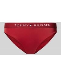 Tommy Hilfiger - Bikini-Hose mit elastischem Label-Bund - Lyst