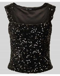 Mango - Regular Fit Blusentop Mit Paillettenbesatz Modell 'Xsagi' - Lyst