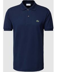 Lacoste - Classic Fit Poloshirt Met Labeldetail - Lyst