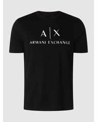 Armani Exchange Slim Fit T-Shirt mit Logo - Schwarz