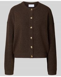 Jake*s - Regular Fit Jacke in Strick-Optik mit Rundhalsausschnitt - Lyst