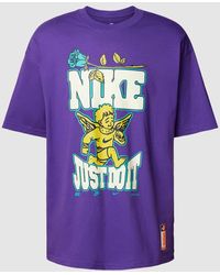 Nike - T-Shirt mit Label-Motiv-Print - Lyst