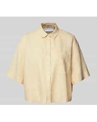 Jake*s - Relaxed Fit Linnen Blouse Met Borstzak - Lyst