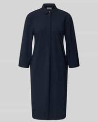 White Label - Kniellange Overhemdjurk Met 3/4-Mouw - Lyst