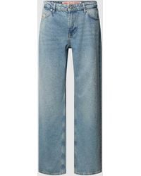 ONLY - Wide Fit Jeans Met All-over Siersteentjes - Lyst