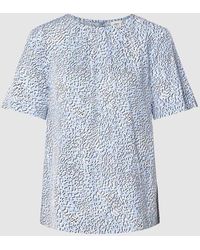 S.oliver - Blusenshirt aus Viskose mit Allover-Muster - Lyst