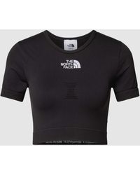 The North Face - Kort T-shirt Met Labeldetail - Lyst