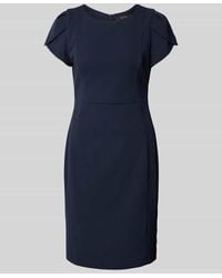 Vera Mont - Knielanges Cocktailkleid Mit Rundhalsausschnitt - Lyst