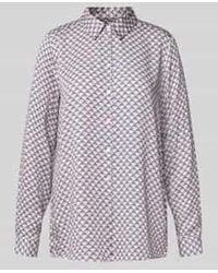 Milano Italy - Regular Fit Blouse Met Platte Kraag - Lyst