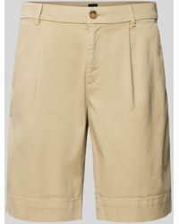 BOSS - Regular Fit Shorts mit Bundfalten Modell 'Taggie' - Lyst