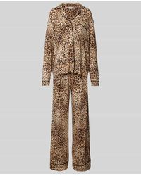 Guess - Relaxed Fit Pyjama mit Resortkragen Modell 'SASHA' - Lyst