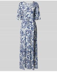 B.Young - Maxikleid mit V-Ausschnitt Modell 'MMJOELLA' - Lyst