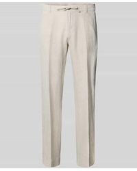 SELECTED - Regular Fit Leinenhose mit Bügelfalten Modell 'LEROY' - Lyst