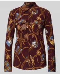 Ralph Lauren - Slim Fit Shirt Overhemdblouse Met Borstzakken - Lyst