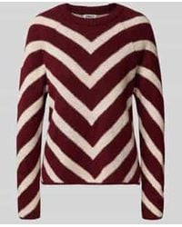 ONLY - Regular Fit Gebreide Pullover Met Streepmotief, Model 'Eliza' - Lyst
