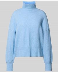 Samsøe & Samsøe - Strickpullover aus Woll-Mix mit Stehkragen Modell 'NOLA' - Lyst