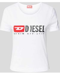 DIESEL - T-Shirt im Destroyed-Look - Lyst