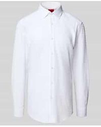 HUGO - Slim Fit Zakelijk Overhemd Met Knoopsluiting, Model 'Kenno' - Lyst