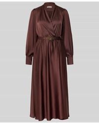 Rinascimento - Cocktailkleid in Wickel-Optik mit V-Ausschnitt - Lyst