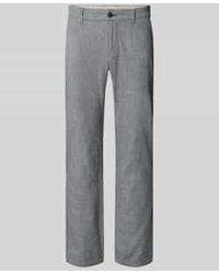 S.oliver - Regular Fit Chino Van Een Katoen-Linnenmix Model 'Phoenix' - Lyst