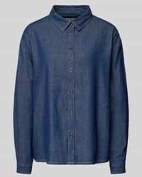 Ichi - Regular Fit Jeanshemd Met Overhemdkraag Model 'Archer' - Lyst