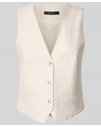Comma, - Regular Fit Weste aus Viskose-Mix mit Leinen-Anteil - Lyst