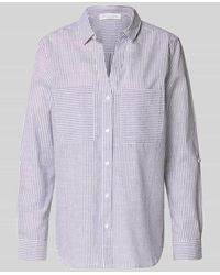 Christian Berg Women - Regular Fit Bluse mit V-Ausschnitt und Brusttaschen - Lyst