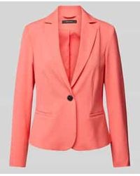 Comma, - Regular Fit Blazer Met Reverskraag En Knoopsluiting - Lyst