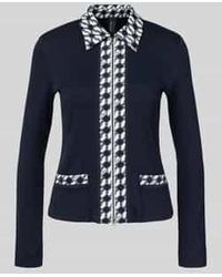 Marc Cain - Shirt Met Lange Mouwen Met Tweewegritssluiting - Lyst